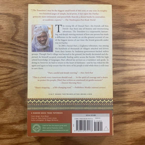 5/$10 📚 The Translator by Daoud Hari | Paperback book - Picture 4 of 5